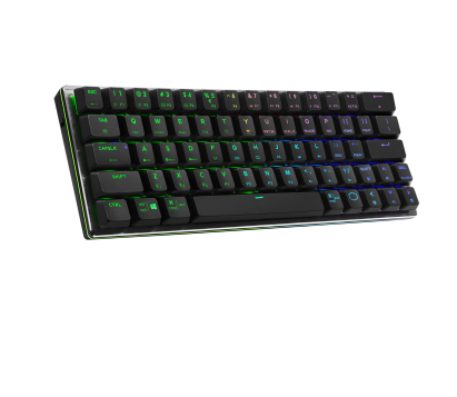 מקלדת גיימינג מכנית בלוטות צבע שחור עברית אנגלית קולרמאסטר Cooler Master SK622 Bluetooth Black Keyboard - Swith Red 